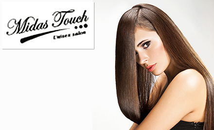 Midas Touch Salon Rajouri Garden - Rs 2499 for hair rebonding, hair spa, hair wash and hair cut!