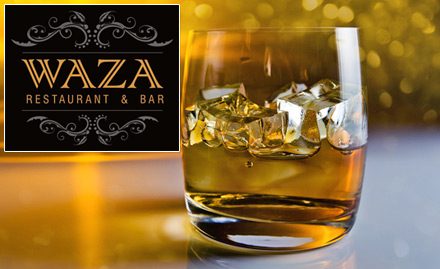 WAZA Restaurant & Bar Sector 11 - Enjoy buy 1 get 1 offer on IMFL!