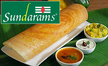 Sundarams Sector 26 - 20% off on a minimum bill of Rs 500. Relish authentic South Indian food!