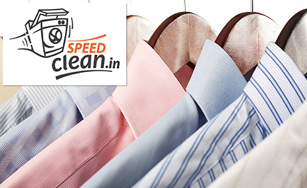 speedclean.in Doorstep Services - 50% off on laundry and dry cleaning services. Clothes as clean as new with free pick up and delivery!