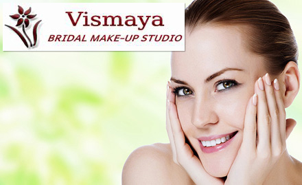 Vismaya Bridal Make Up Studio East Fort Junction - Beauty services at just Rs 719. Enjoy bleach, facial and haircut!