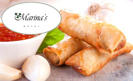 Marina's Motel Bihar More - 15% off on total bill. Enjoy delicious North Indian and Chinese food!