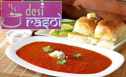 Desi Rasoi Laxmi Sagar - 20% off on a minimum billing of Rs 200. Enjoy authentic Odiya, North Indian and South Indian dishes!