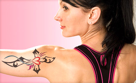 BeDazzled Family Salon & Spa Andheri West - Get upto 54% off on coloured or black & grey permanent tattoos