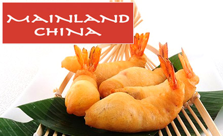 Mainland China Restaurant Fraser Road - Get Rs 250 off on your bill. Enjoy authentic Chinese delicacies!