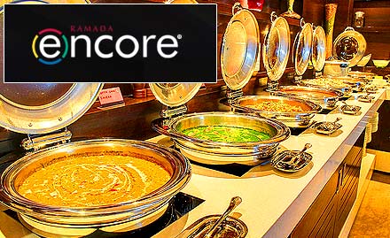 The Hub & The Bar - Hotel Ramada Encore Domlur - Delicious lunch buffet along with a mocktail at just Rs 549