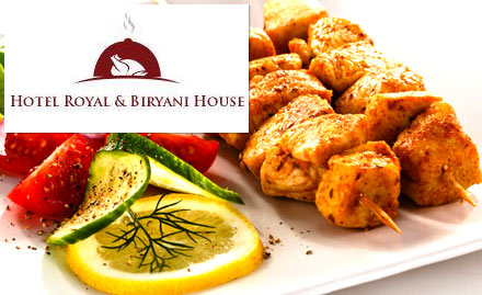 Hotel Royal & Biryani House Hill Cart Road - 15% off on food bill. Enjoy Mughlai and Bengali delicacies!