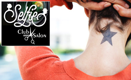 Selfie Club Salon & Spa Thane West - 40% off on permanent tattoo. Get inked now!