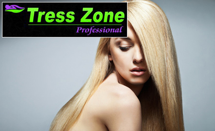 Tress Zone Professional Dhakuria - Rs 2199 for straightening or smoothening along with haircut and hair wash!