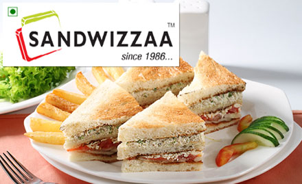 Sandwizzaa Virar - 20% off on total bill. Enjoy sandwiches, pizza, toasts, salads and more