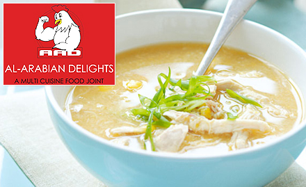 Al Arabian Delights Saidapet - Get 2 chicken soup free on a minimum billing of Rs 500!