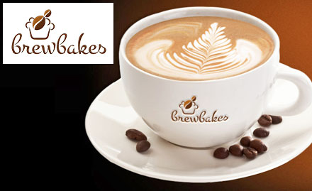 Brewbakes Khandagiri - 20% off on a minimum billing of Rs 200. Enjoy coffee, pasta, sandwich, pizza and more!