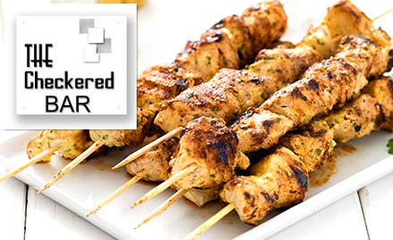 The Checkered Bar Whitefield - 20% off on food bill. Also enjoy buy 1 get 1 free offer on IMFL!