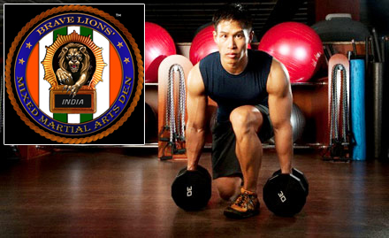 Brave Lions Den MMA Fitness Gym Sector 21 - Rs 19 for 9 gym sessions. Also get 20% off on further enrollment!