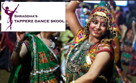 Tapperz Dance Skool Adajan Road - Rs 19 for 3 dance classes. Learn Garba, Dandiya or Bollywood style!