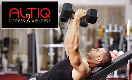 Altiq Gym Fitness 2 Wellness Kalkaji - 4 gym sessions. Also get upto 2 months membership membership absolutely free!