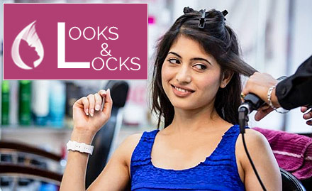 Looks & Locks Sector 20 - Rs 2999 for hair rebonding or straightening along with hair spa and face cleanup