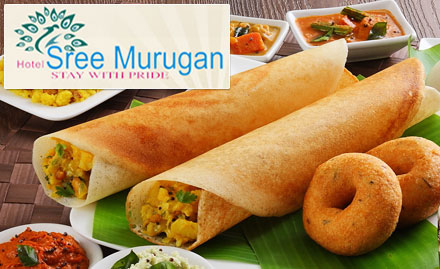 Chillies - Hotel Sree Murugan Devi & Co Lane - 20% off on total bill. Enjoy North Indian, Chinese and South Indian!