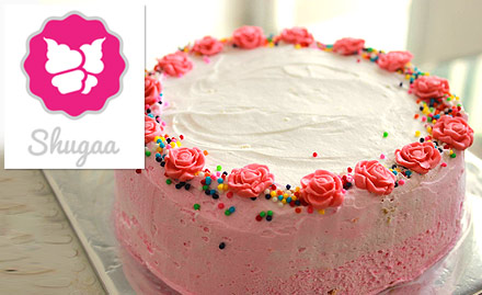 Shugaa Home Delivery - 20% off on total bill. Enjoy cakes, pastries, desserts and other bakery products!