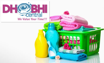 Dhobhi Central Doorstep Services - 20% off on dry cleaning and laundry services. Valid on a minimum billing of Rs 400!