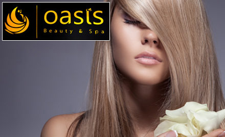 Oasis Beauty & Spa Wakad - Upto 50% off on beauty services. Get hair rebonding, hair spa, haircut, facial and more!