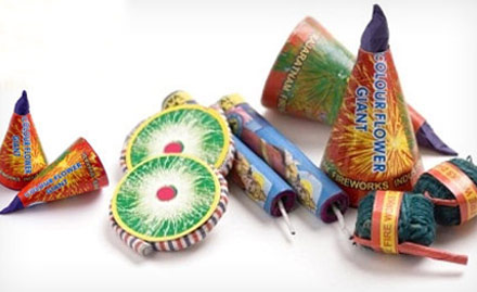 Rajkamal Traders Raipur - 60% off on fire crackers. Get flower pots, sparkles, pencils & more!