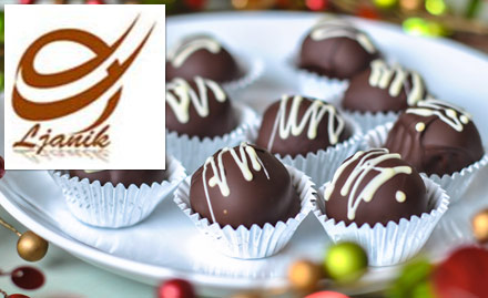 Ljanik Nougats Zirakpur - 50% off on homemade chocolates. Enjoy irresistible and delicious chocolates!