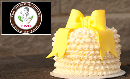 Tea World & Coffee Thillai Nagar - 20% off on cakes. Choose from strawberry, butterscotch, black forest, fruit cake and more!