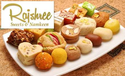 Rajshree Sweets & Namkeens Koregaon park - 10% off on sweets. Enjoy balu shahi, kaju katli, anjir barfi and more!