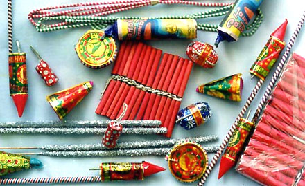 L M Fire Works Sodala - 40% off on all fire crackers. Get ready for a sparkling Diwali!