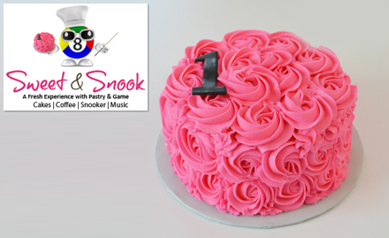 Sweet & Snook Kelambakkam - 20% off on cakes. Choose from fresh fruit, vanilla, black forest, strawberry and more!