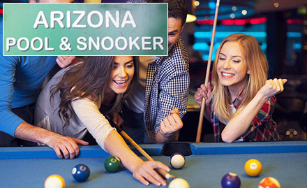 Arizona Pool & Snooker Shivajinagar - 30% off on pool and snooker at just Rs 19!