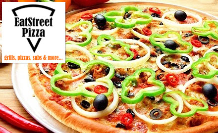 Eat Street Pizza Sector 15, Faridabad - Buy 1 family pizza and get 1 single pizza of same or lesser category absolutely free