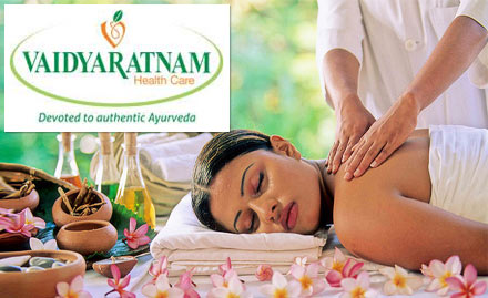 Vaidyaratnam Health Care Indiranagar - Rs 719 for traditional Kerala ayurvedic massage. Get full body massage, body steam, herbal shower and more!