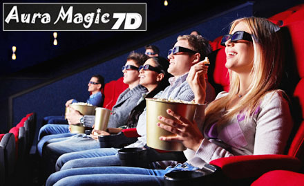 Aura Magic 7D Sector 25, Gurgaon - Enjoy buy 1 get 1 offer on 7D movie ticket. Experience the virtual world!