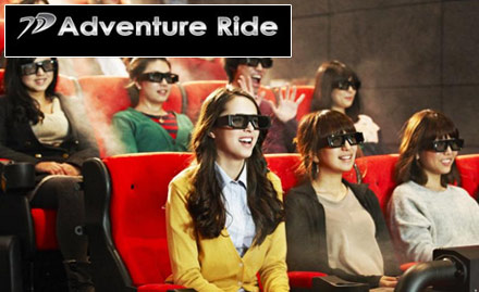7-D Adventure Ride Thane East - Enjoy buy 1 get 1 offer on 7D movie ticket!