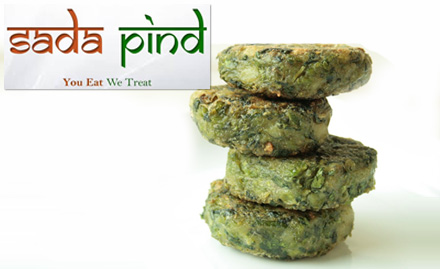 Sada Pind Infocity - Veg combo at just Rs 169. Enjoy Harabhara Kebab, Amritsari Kulcha, Dal Bukhara and masala chach!