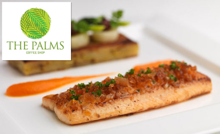 The Palms - KenilWorth Salcete - 20% off on food and beverages. Enjoy North Indian, South Indian and Continental cuisine!