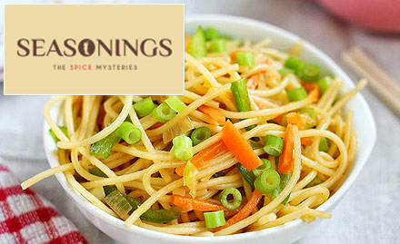 Seasonings - The Spice Mysteries Ashok Vihar Phase 2, Gurgaon - Rs 250 off on a minimum billing of Rs 1000. Enjoy North India, Italian, Chinese, Continental and Mughlai cuisines!