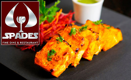 Spades Lounge Aliganj - 40% off on food bill. Enjoy North Indian, Chinese and Continental dishes!