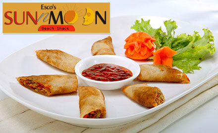 Esco's Sun n Moon Benaulim - 20% off on a minimum billing of Rs 800. Enjoy North Indian, Chinese and Goan cuisines!