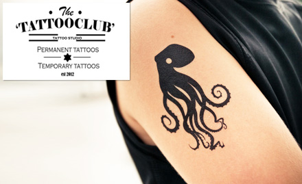 Tattoo Club Rajouri Garden - 18 sq inch (6x3) permanent tattoo at just Rs 799!