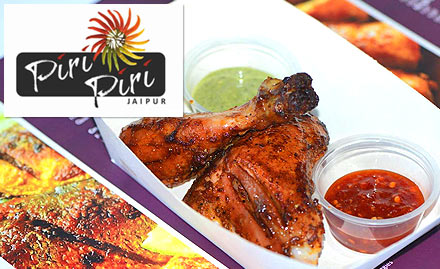 Piri Piri Jaipur Raja Park - 20% off on a minimum billing of Rs 250. Enjoy North Indian, Mediterranean and Mughlai cuisine!