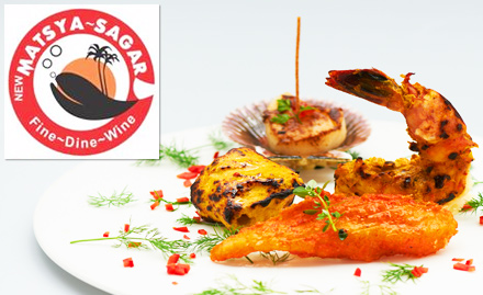 New Matsya Sagar Bardez - 20% off on food bill. Enjoy Goan, Mangalorean, North Indian and Chinese cuisine!