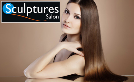 Sculptures Salon Pimple Saudagar - Upto 40% off on hair care and beauty services. Get hair rebonding, hair colour, facial and more!