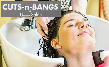 Cuts N Bangs A Unisex Salon Phase 5 - Rs 2999 for hair rebonding, hair spa and hair wash!