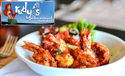 Rudy's Golden Mermaid Calangute - 15% off on total bill. Enjoy Goan, North Indian, Continental and Chinese delicacies!