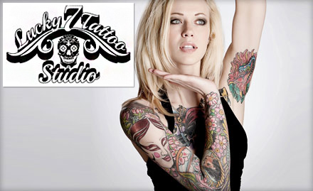 Lucky 7 Tattoo Studio Calangute - 45% off on permanent tattoos. Get inked by leading tattoo artists in Goa!