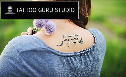 Tattoo Guru Studio Bandra East - 40% off on permanent tattoo. Choose from black & grey, coloured or 3D tattoo!