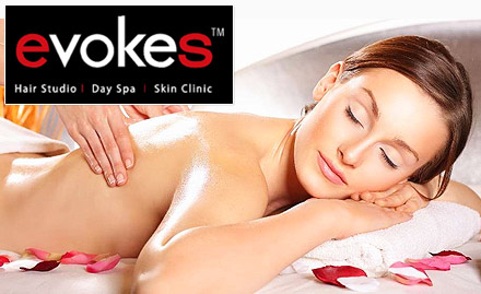 Evokes Salon Elgin - 50% off! Get Swedish massage, aroma massage, body polishing, back massage and more!
